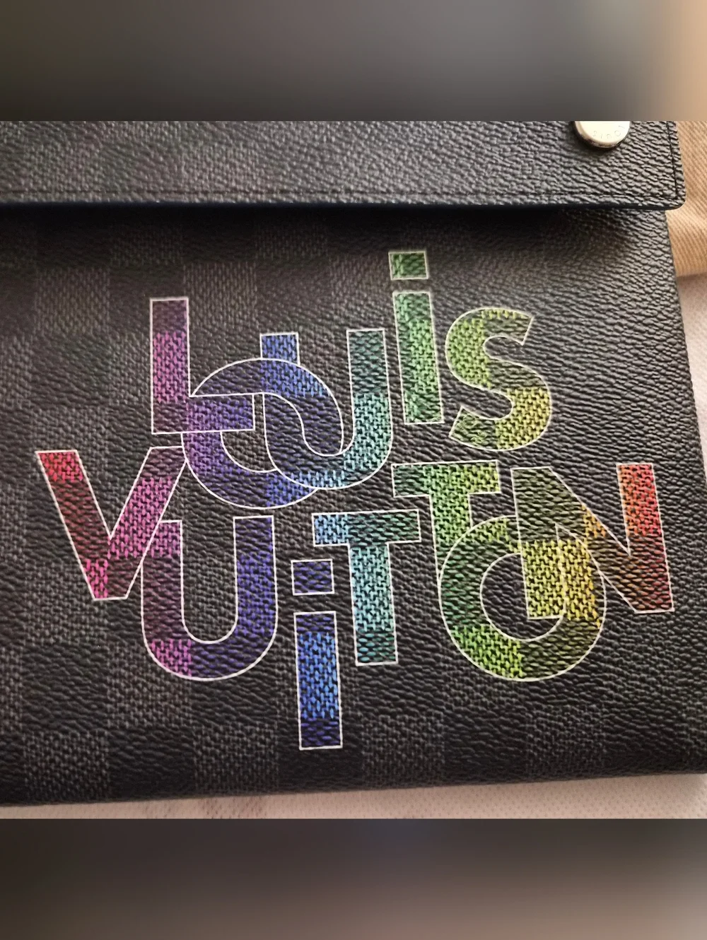 Louis Vuitton Virgil Abloh Damier Graphite Coated Canvas Alpha Trio Pouches